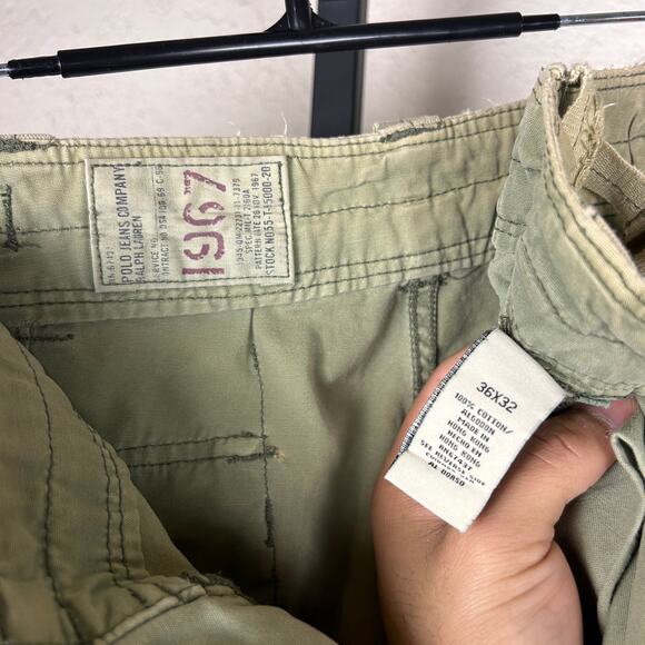 Polo Jeans Company Ralph Lauren 1967 Military Style Sz36 Cargo Paratrooper Pants - Picture 7 of 8